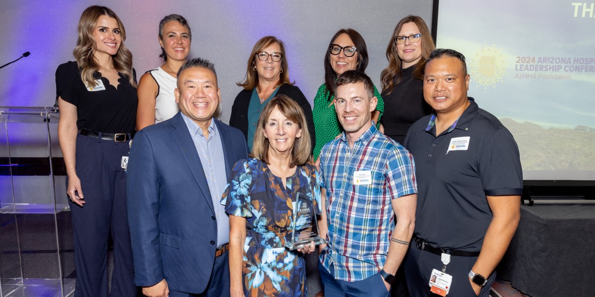 Cornerstone Southeast Arizona staff receiving award